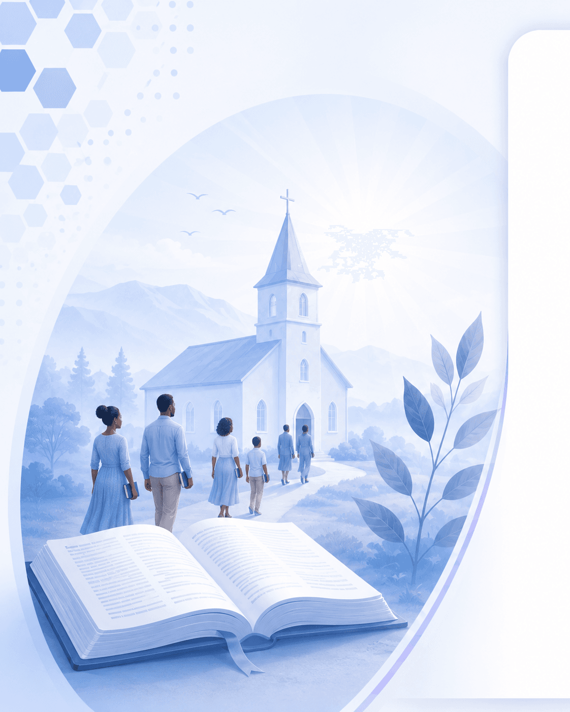 Illustration Bible et église
